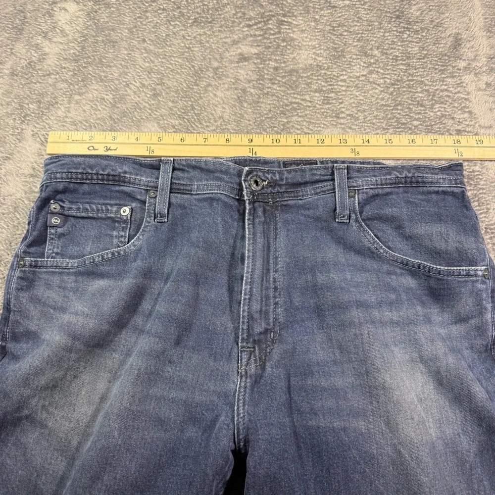 AG Adriano Goldschmied The Vane Straight Leg Jeans Mens 38x28 Dark Indigo Blue